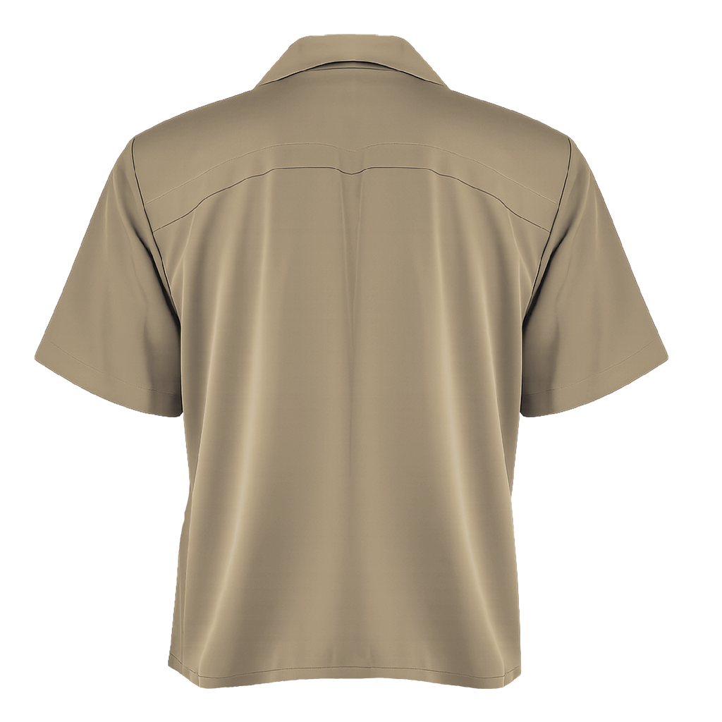 Beige shirt on a white background