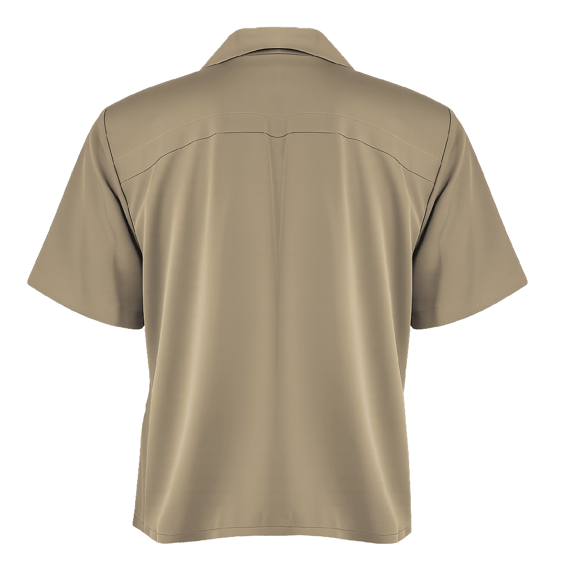 Beige shirt on a white background