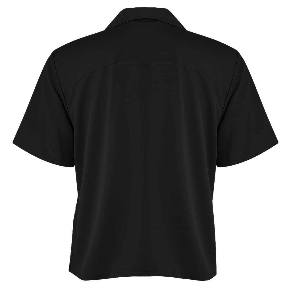 Black shirt on a white background