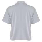 White polo shirt on a white background