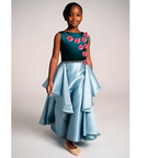 Esmeralda Orchid Cascade Dress