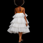 Seraphina Cloud Tiered Dress