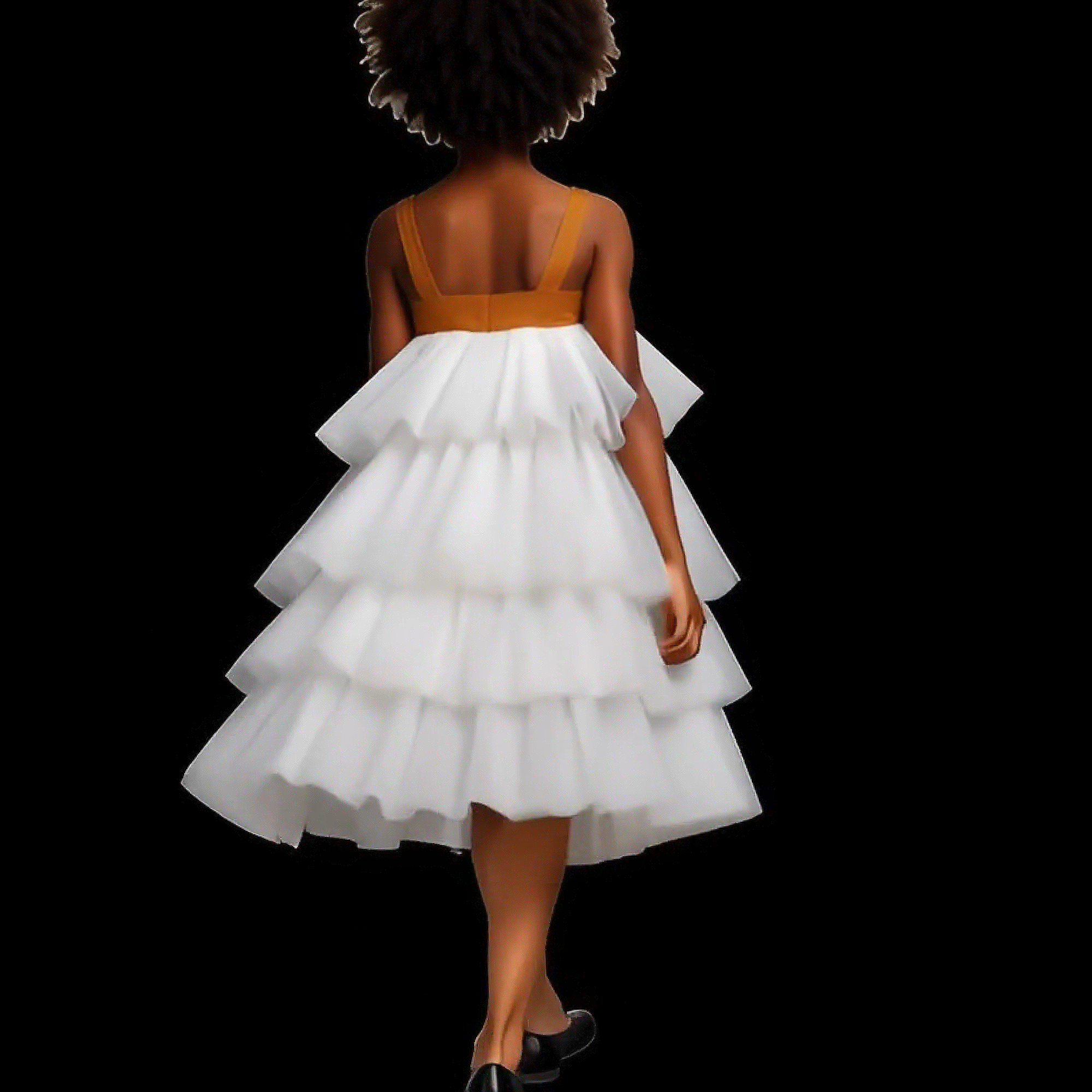 Seraphina Cloud Tiered Dress