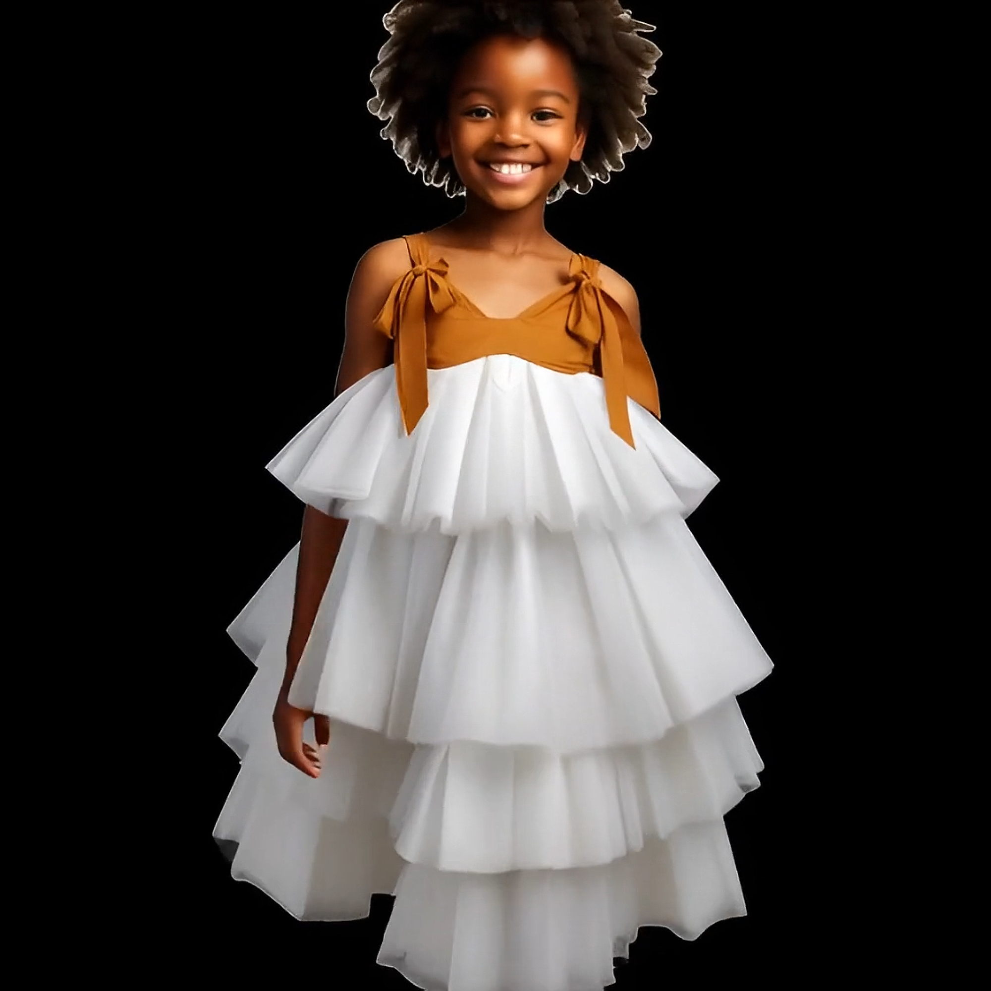 Seraphina Cloud Tiered Dress