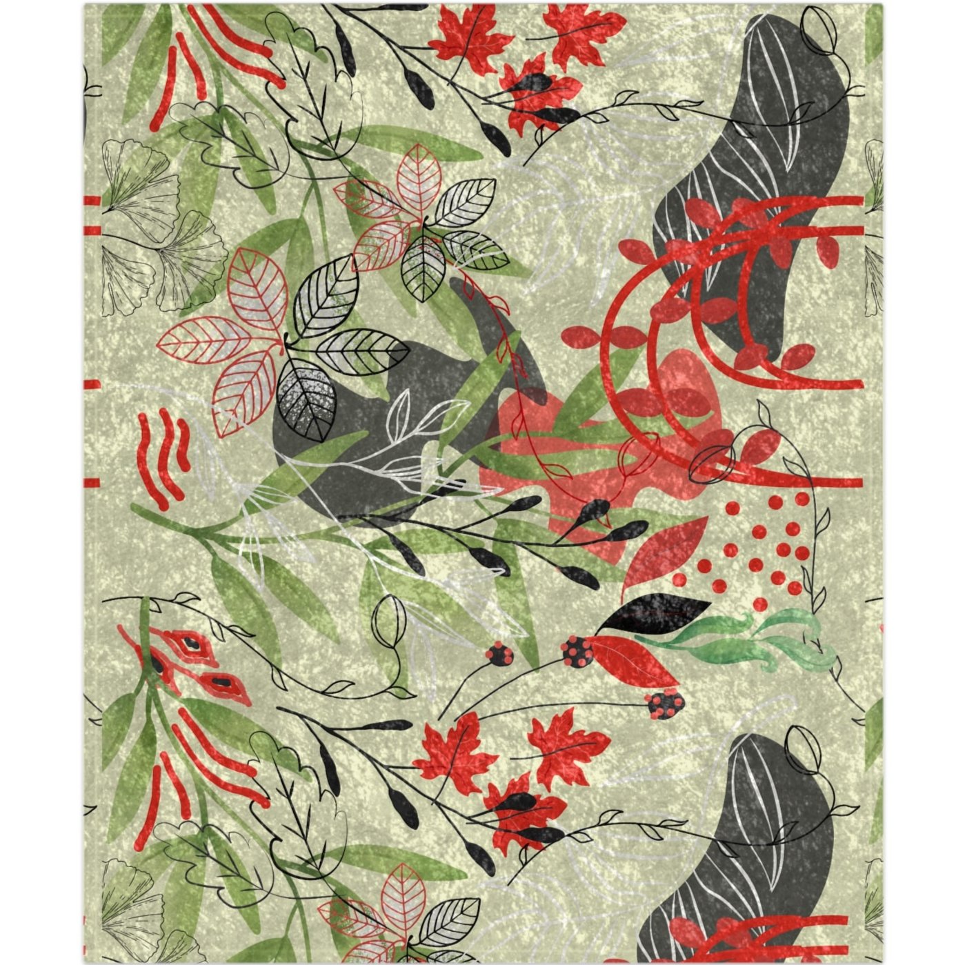 Aranda Floral Forest-Themed Blanket