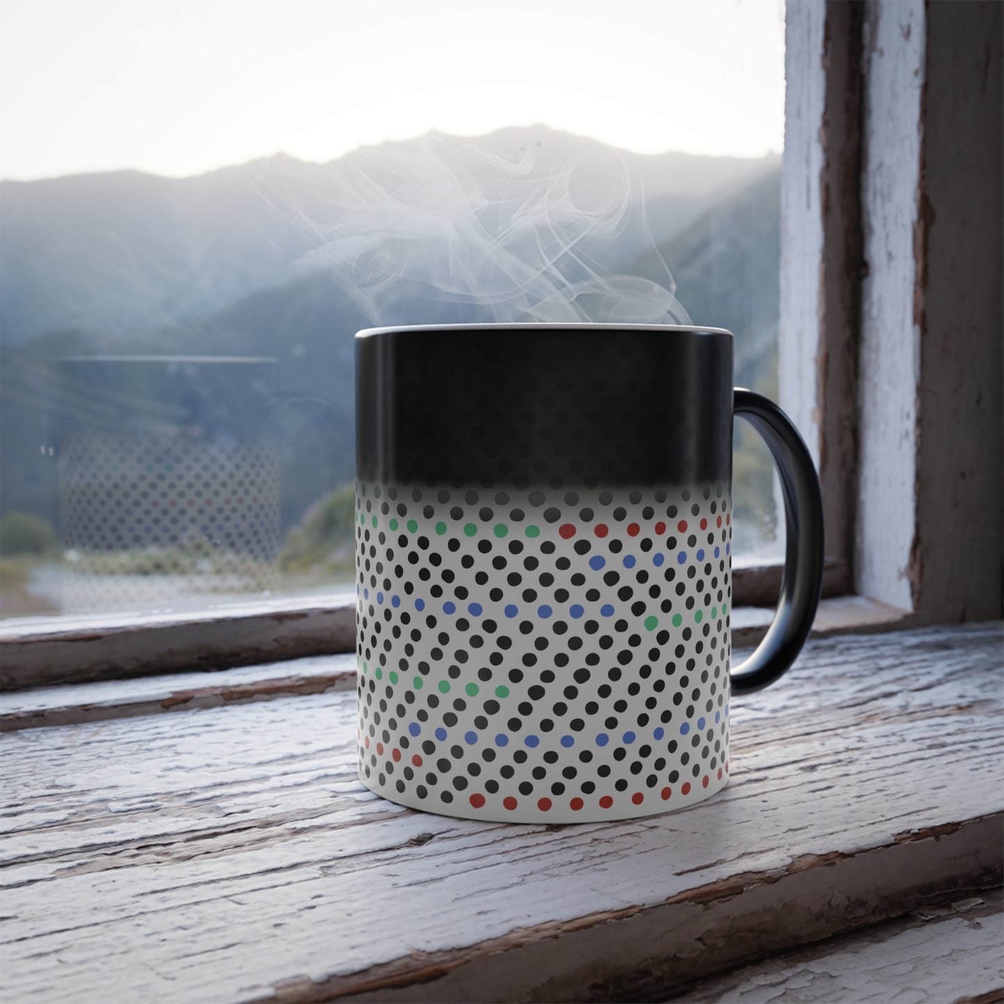 Whimsical Dot Delight Morphing Mug, 11oz