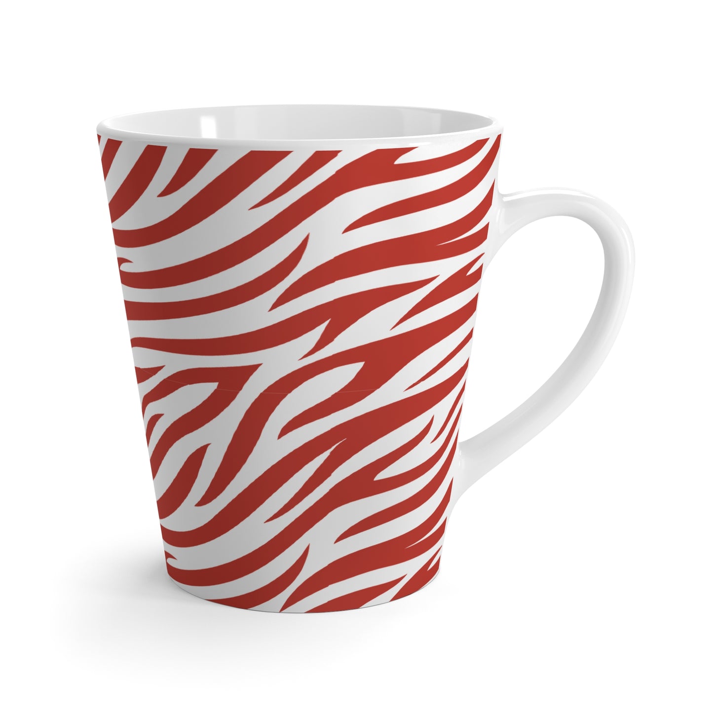 Rebecca Bold Red Animal Print Latte Mug