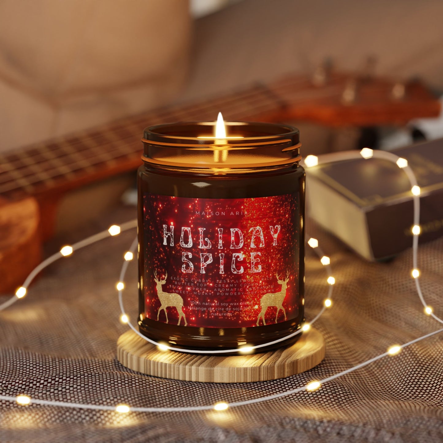 Holiday Spice Scented Soy Candle