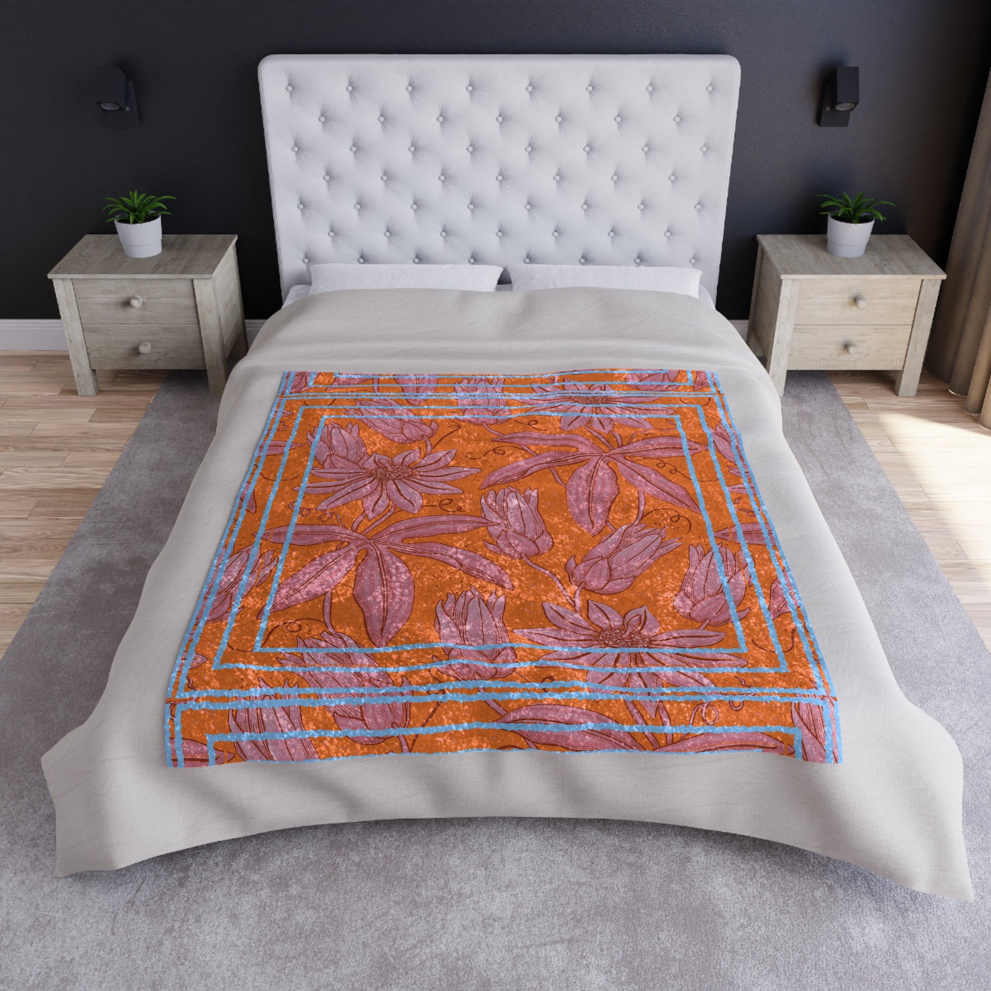 Hana Crushed Velvet Blanket