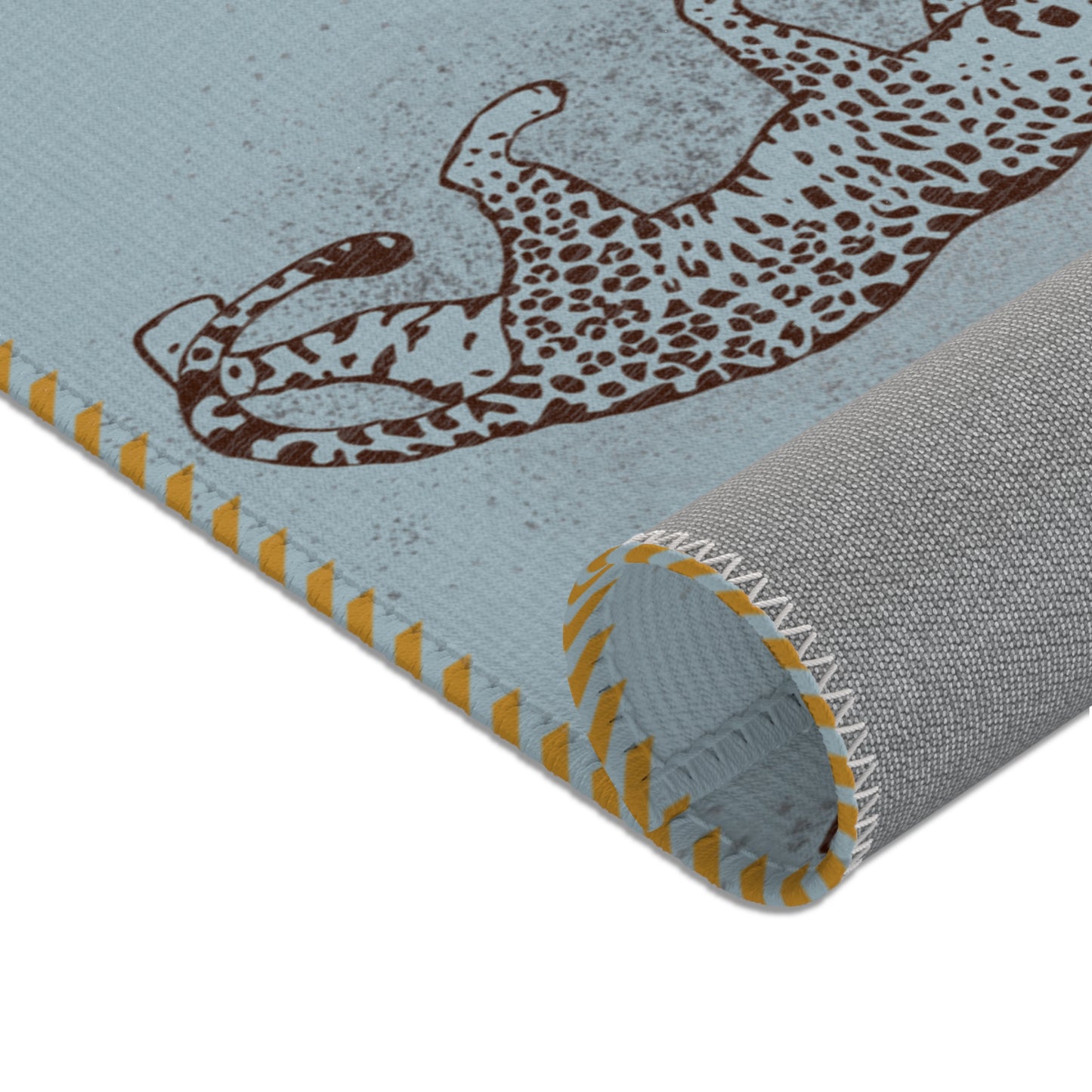 Mojo Leopard Illustration Area Rug