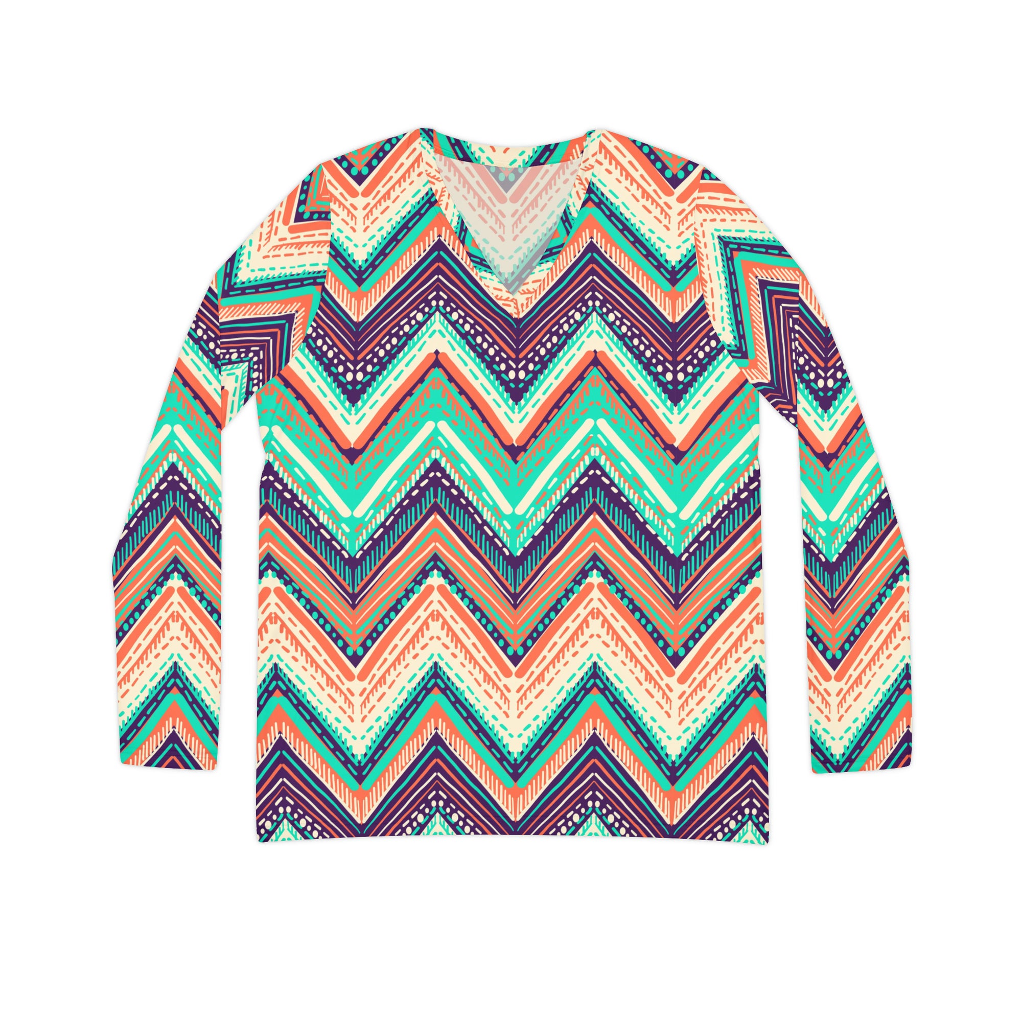 Adetutu Long Sleeve V-neck Shirt