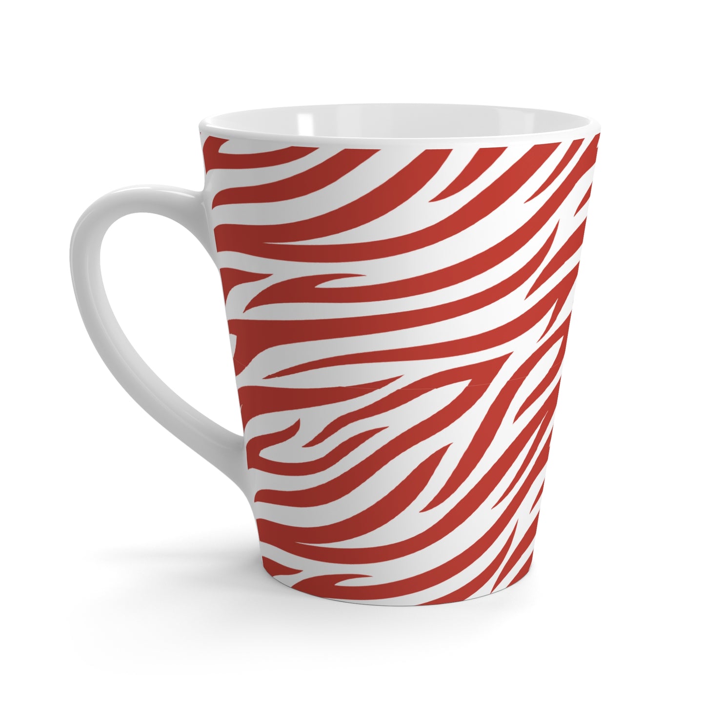 Rebecca Bold Red Animal Print Latte Mug