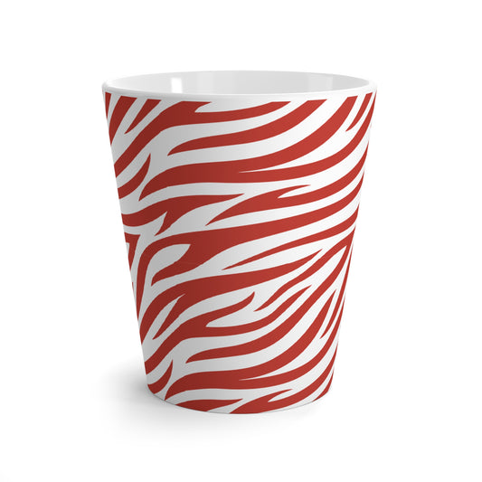 Rebecca Bold Red Animal Print Latte Mug