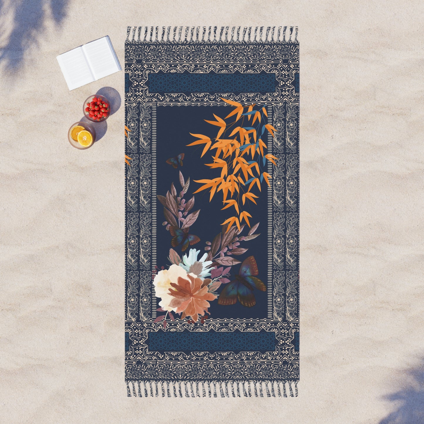 Desert Blooms Boho Beach Blanket