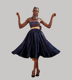 Model wearing a Maison Aria Dress