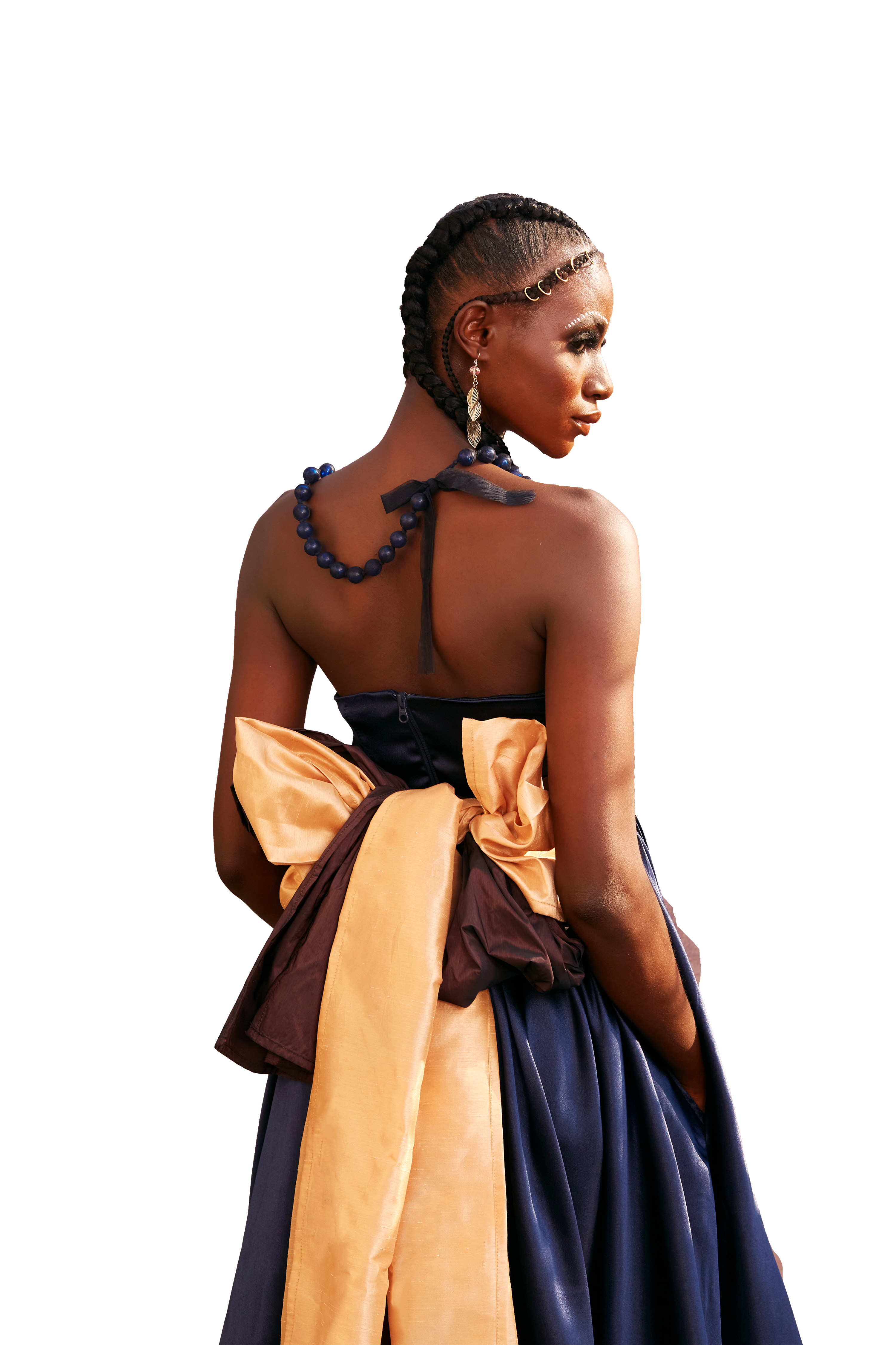 Model wearing a Maison Aria Dress