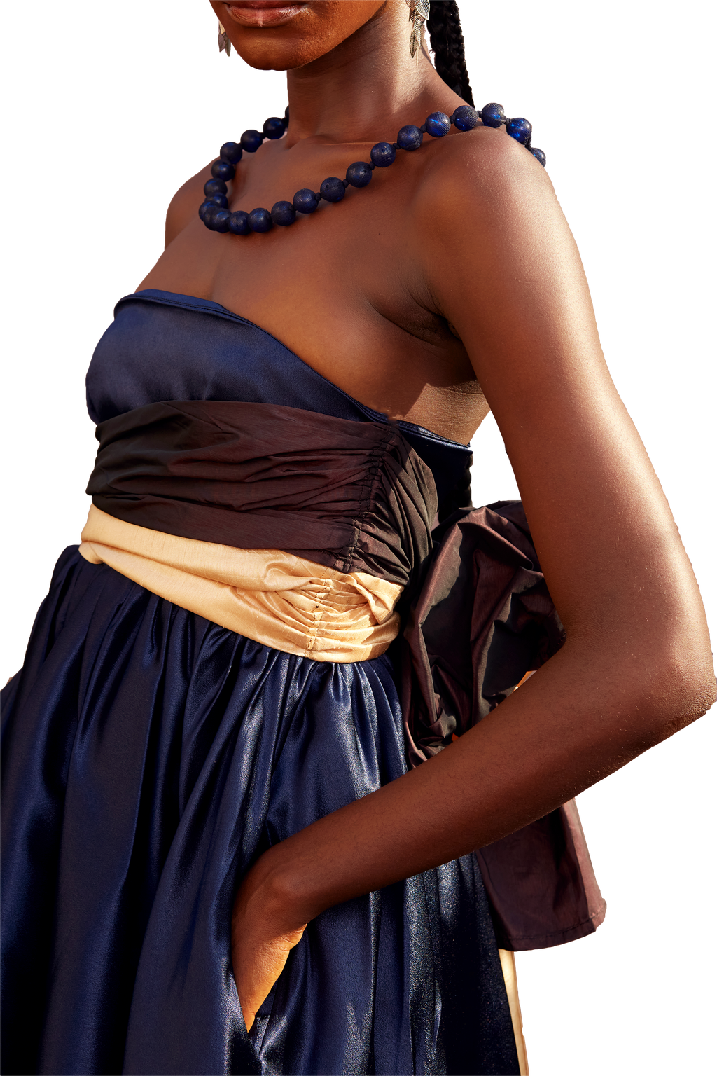 Model wearing a Maison Aria Dress