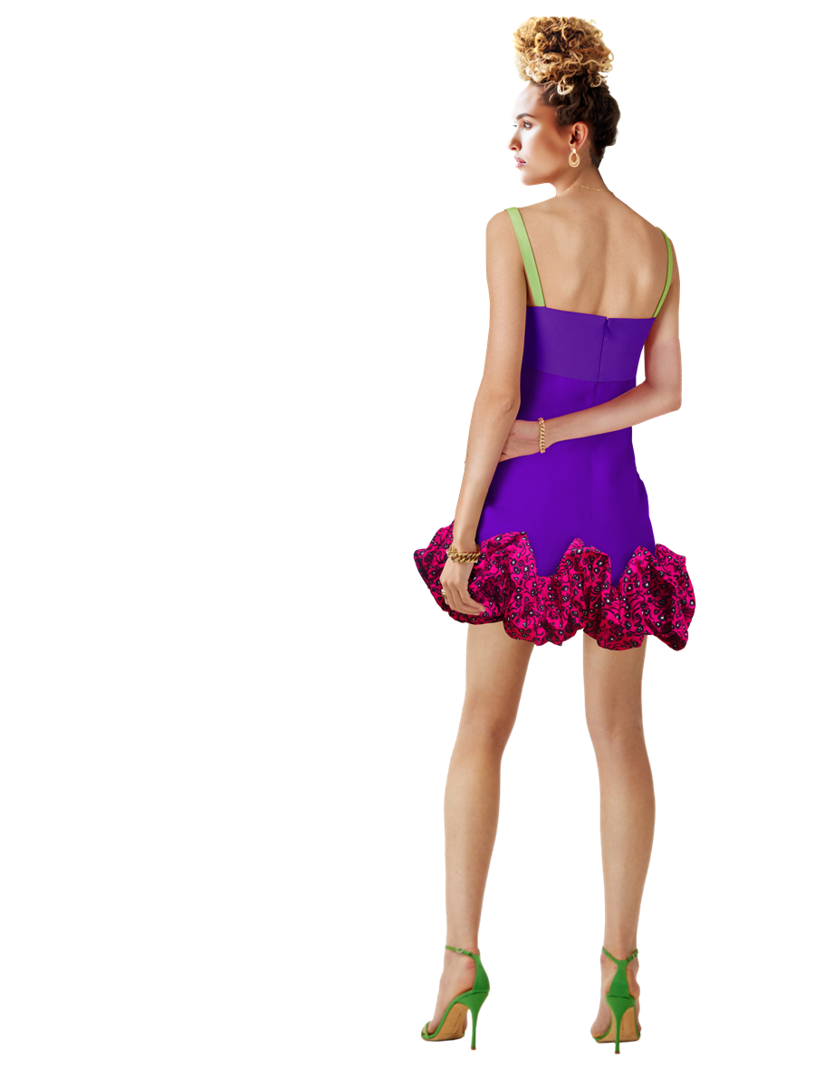 Model wearing a Maison Aria Dress