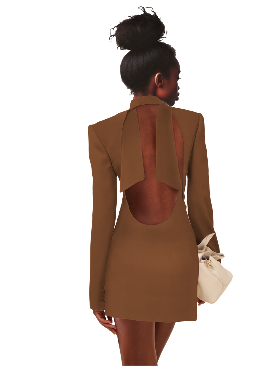 Model wearing a Maison Aria Dress