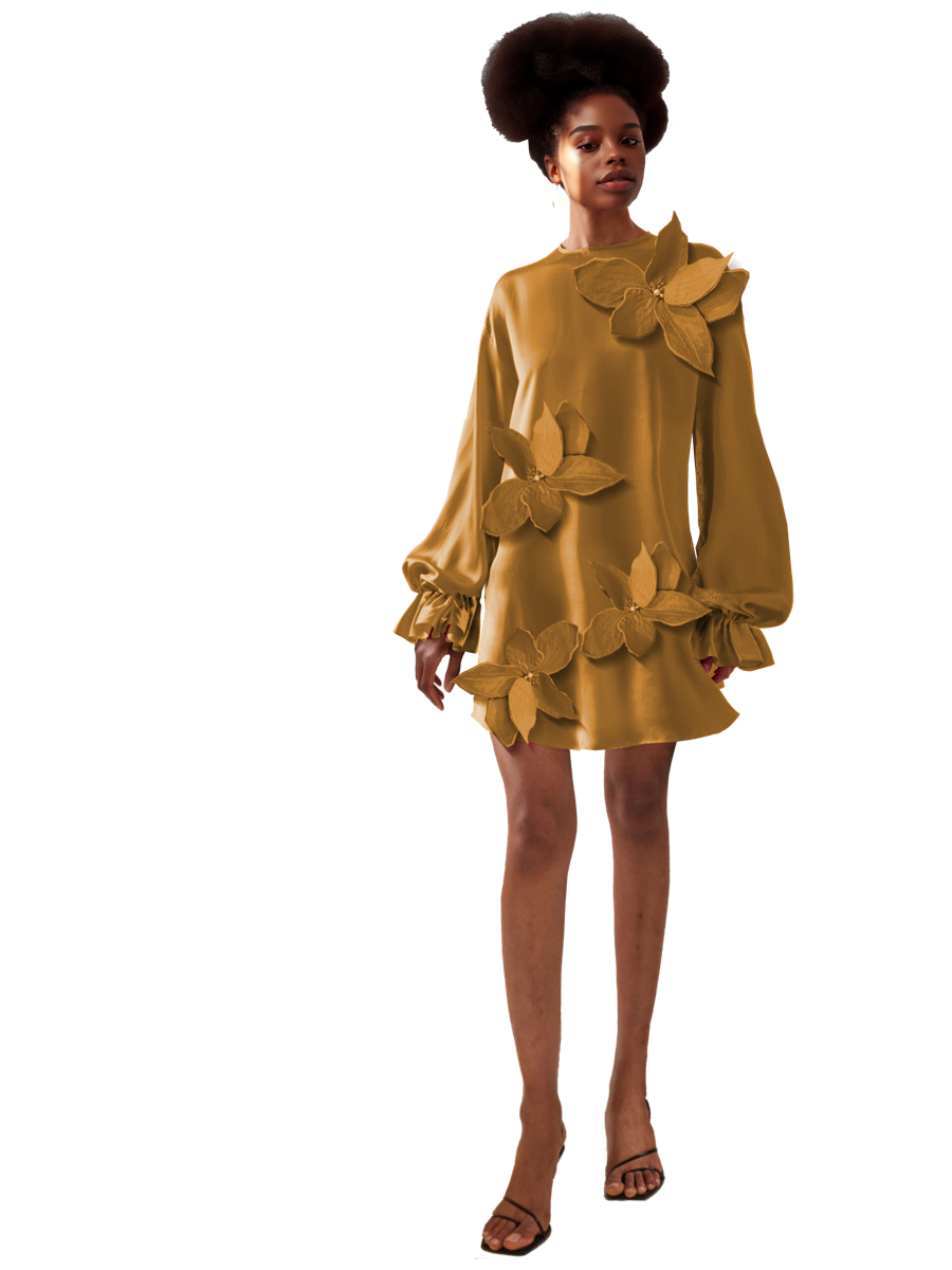 Shaffy Petal Dress