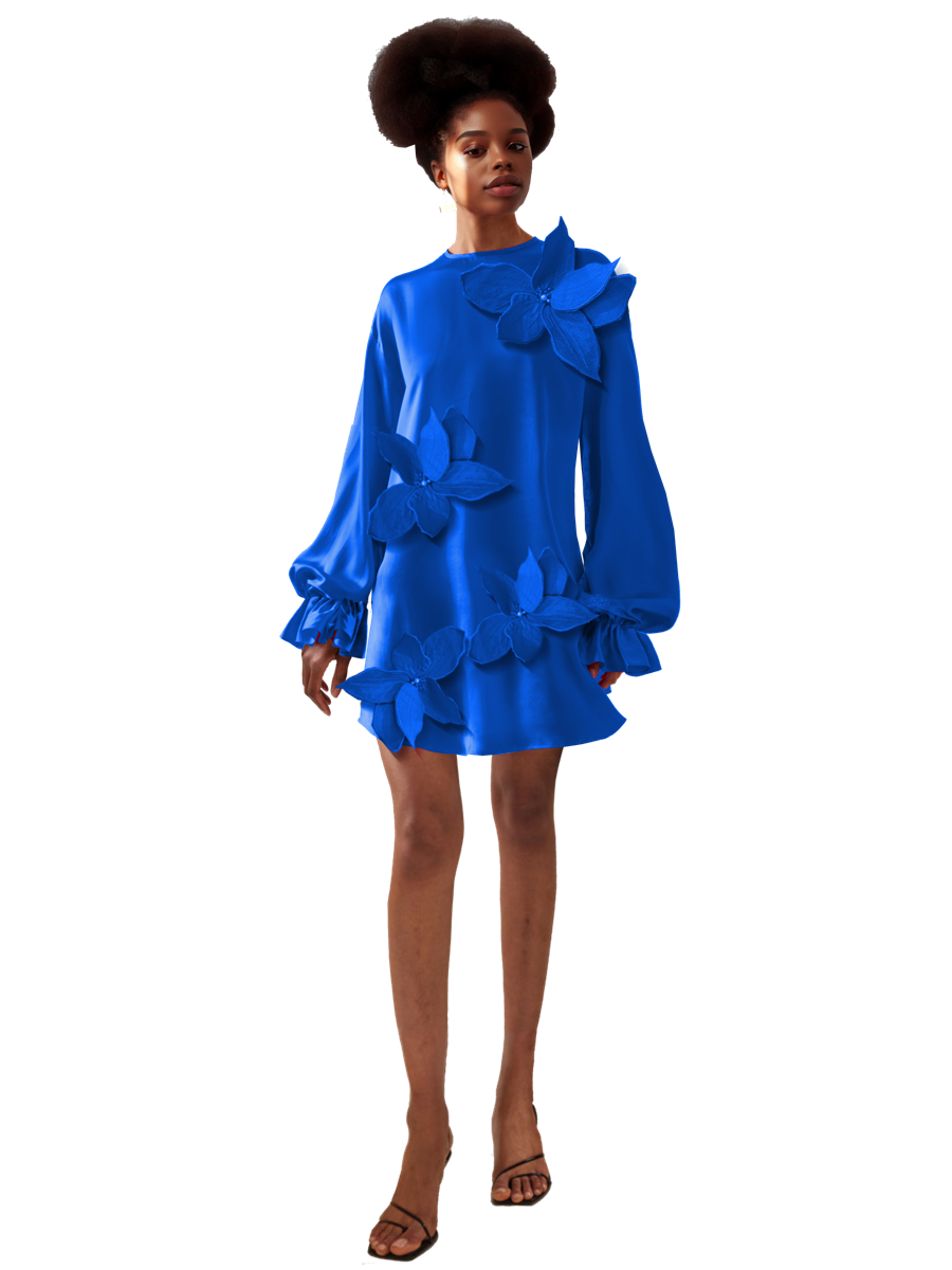 Shaffy-Bleu Petal Dress