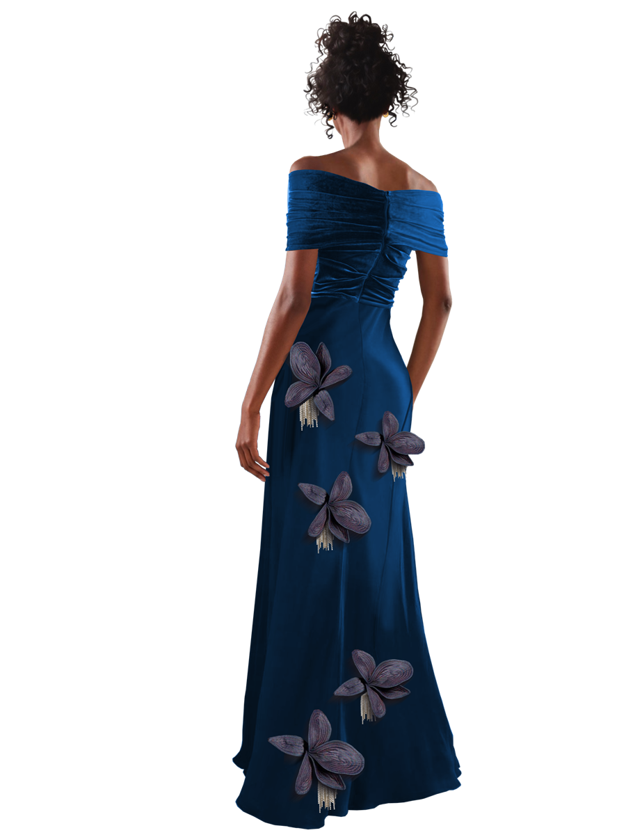 Model wearing a Maison Aria Dress