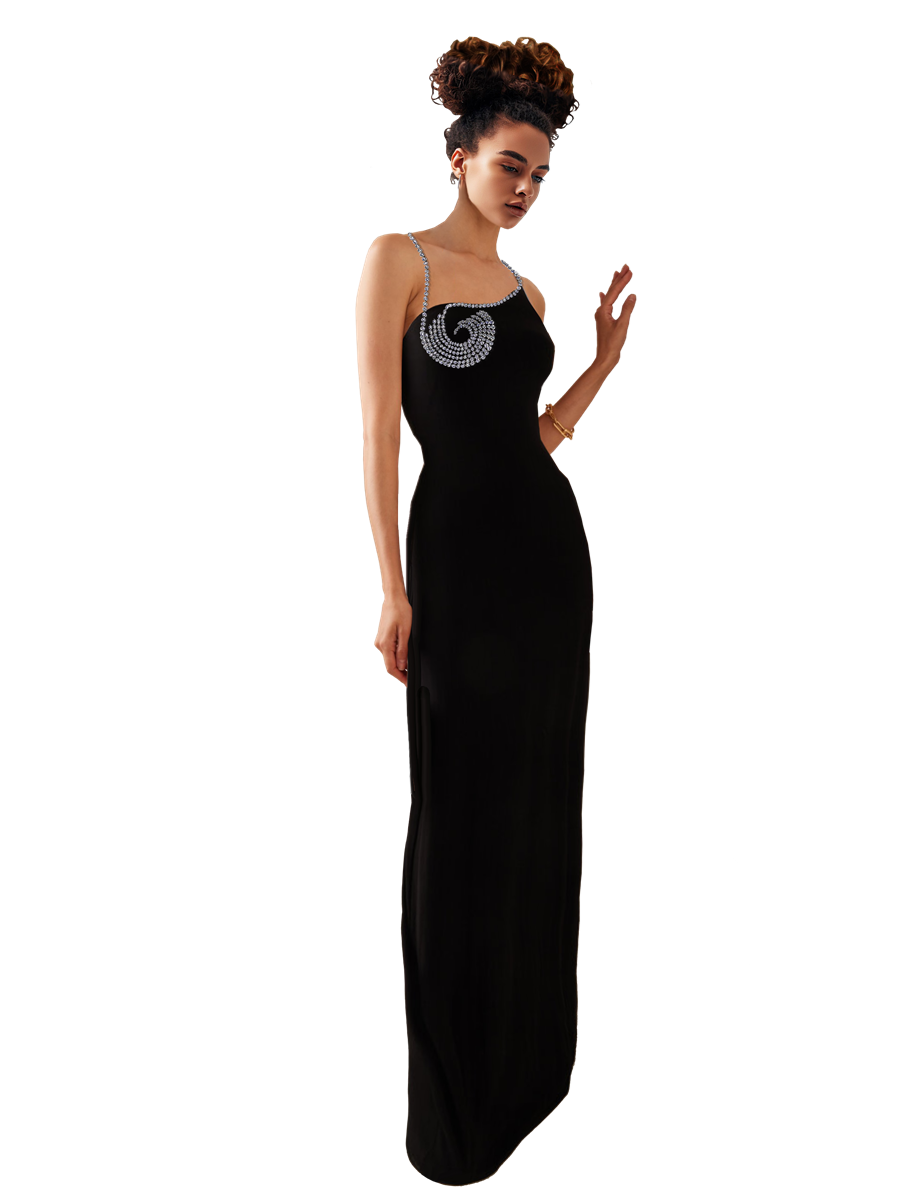 Model wearing a Maison Aria Dress