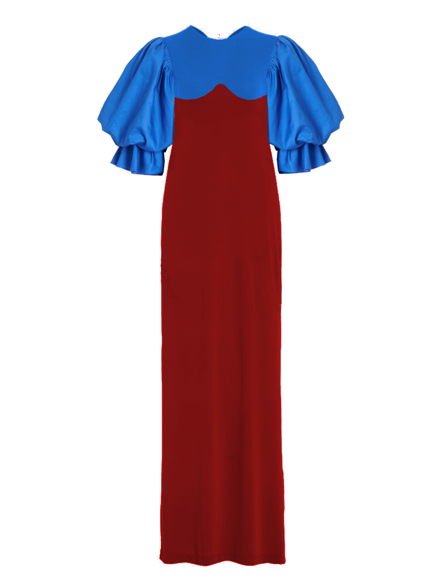 Model wearing a Maison Aria Dress