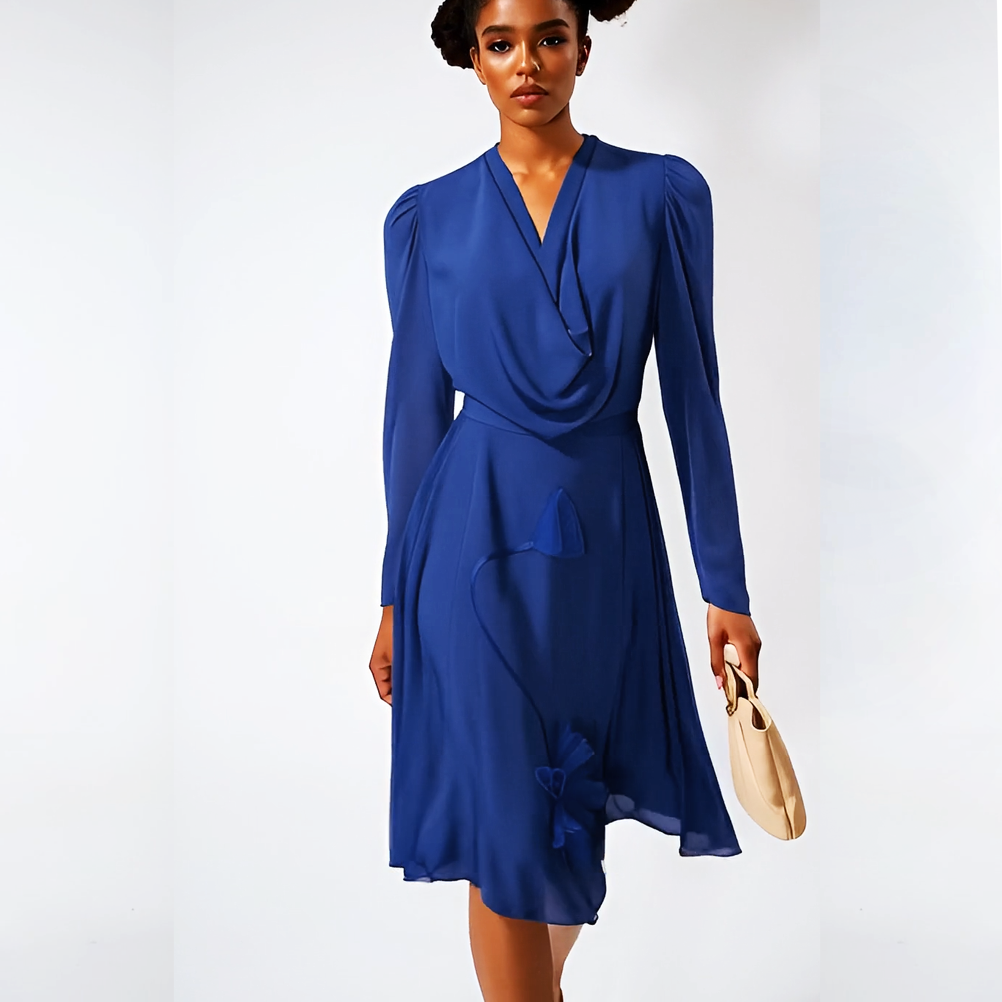 Aoi Draped Midi Dress