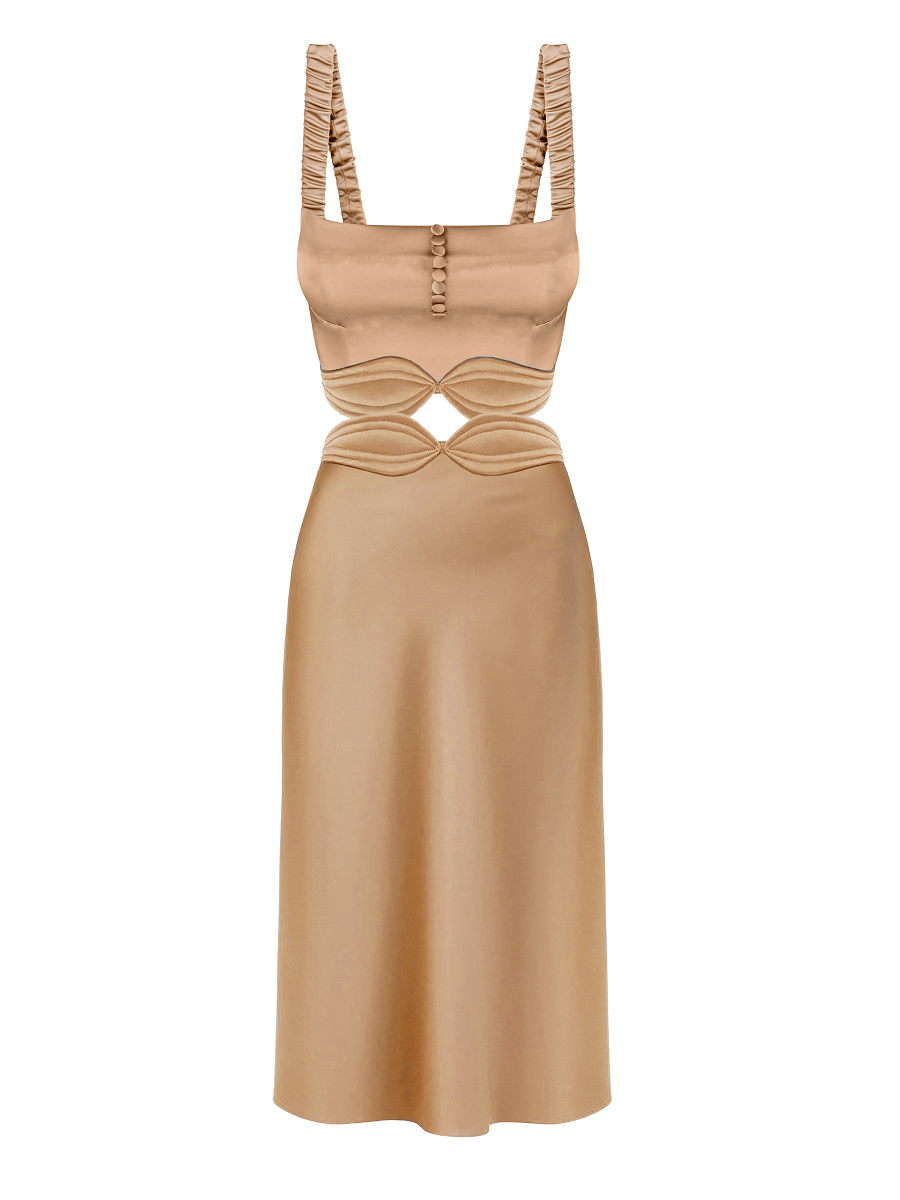 The Selima Silk Slip Dress