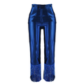 ÌLÚMÍNÀ Indigo Fringe Luxe Trousers