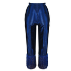 ÌLÚMÍNÀ Indigo Fringe Luxe Trousers