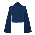 AṢẸ́ Midnight Bell-Sleeve Cropped Blazer