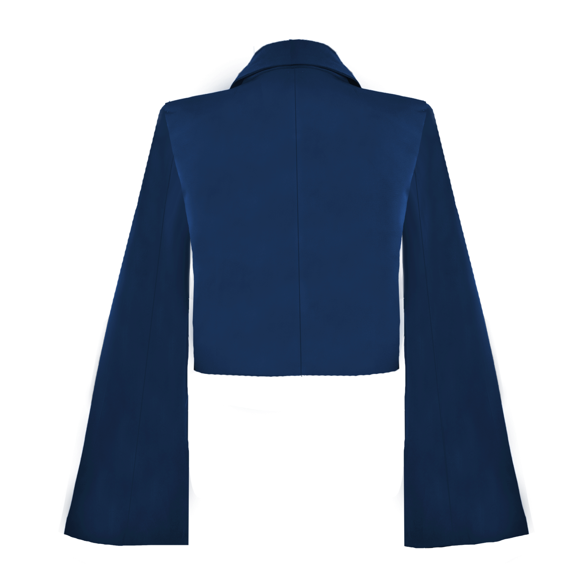 AṢẸ́ Midnight Bell-Sleeve Cropped Blazer