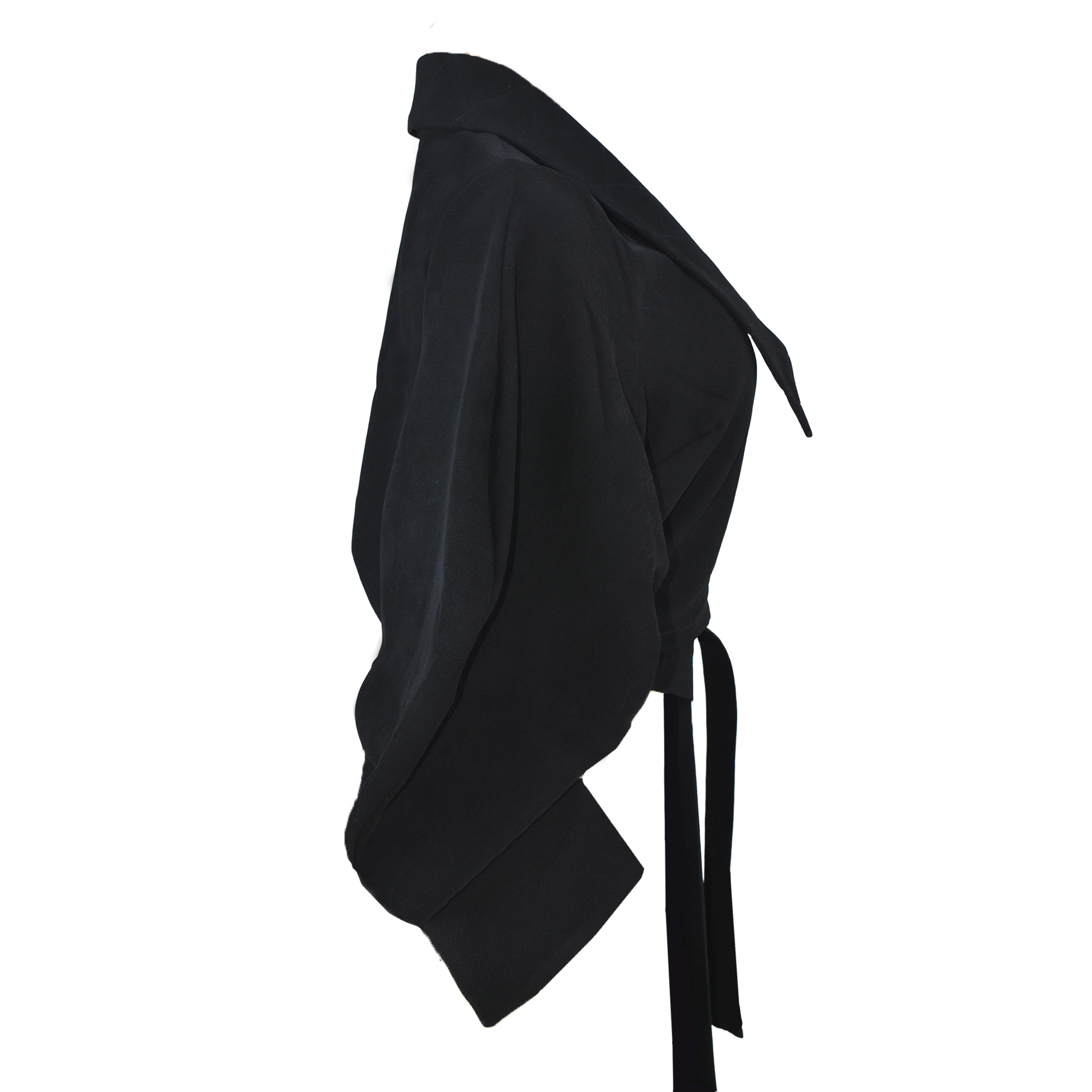 KIFARU Sculpted Wrap Blouse