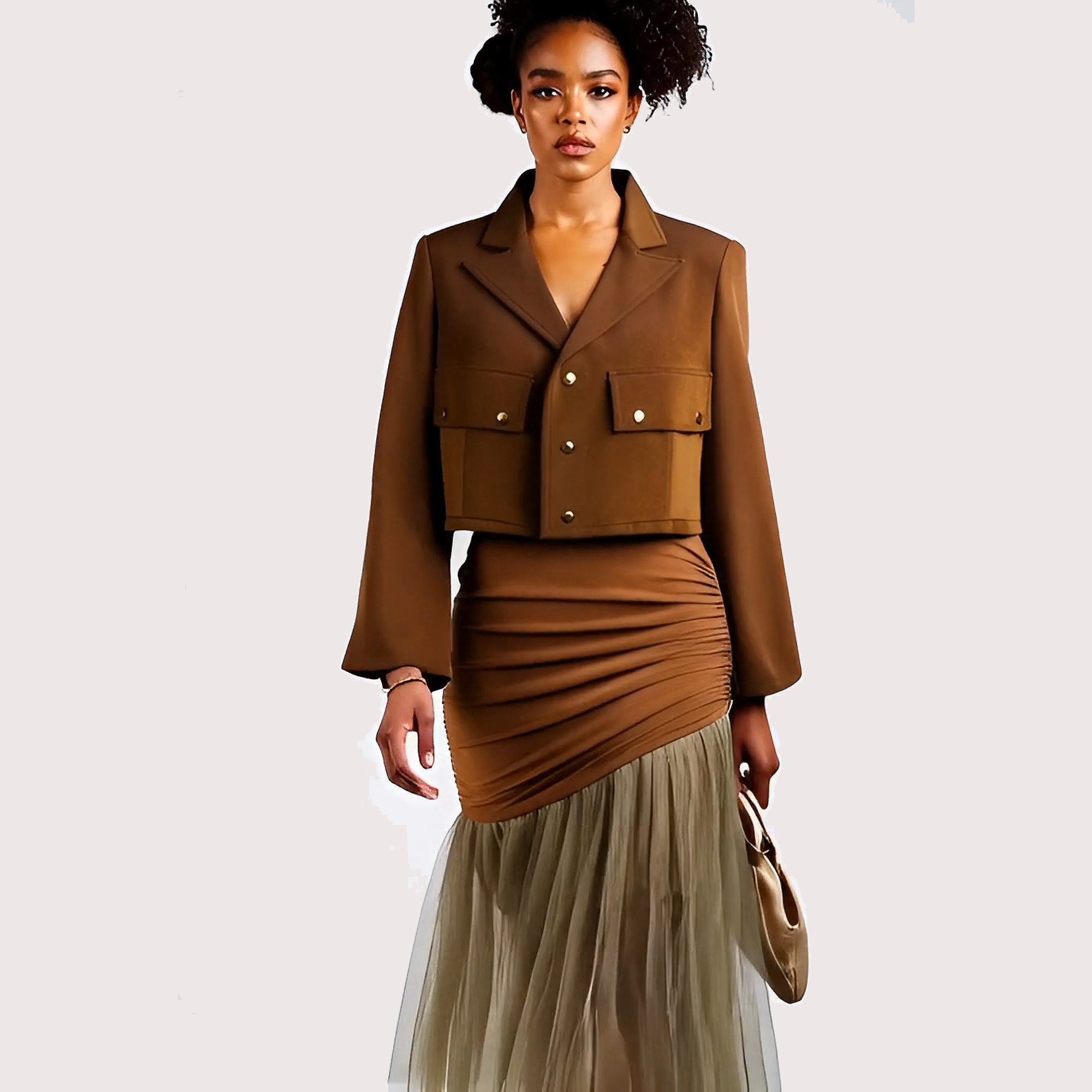 Ayo Cropped Tailored Jacket