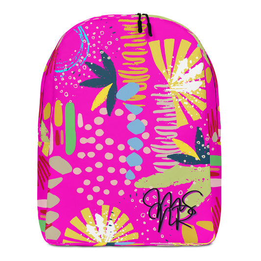 Aqua Pink Minimalist Backpack