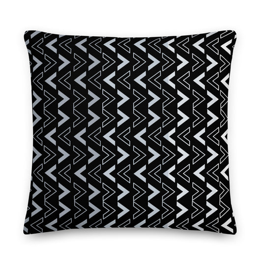 Gradient Geometric Print Premium Pillow