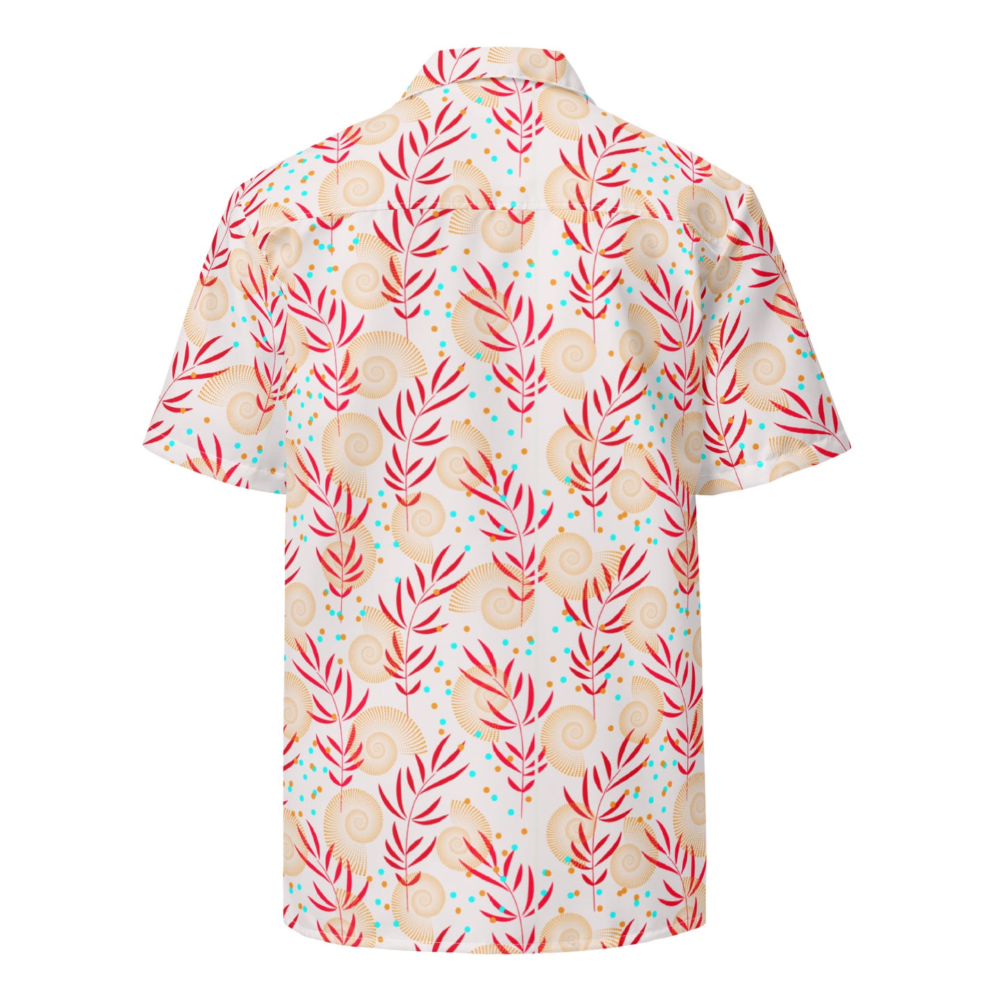 Shell and Frond Men's Hawaiian Shirt