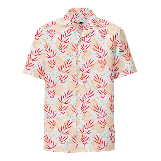 Shell and Frond Men's Hawaiian Shirt