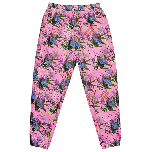 Coral Blossom Unisex track pants