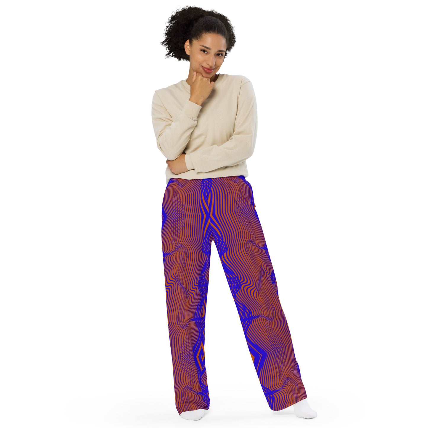 Kawa unisex wide-leg pants