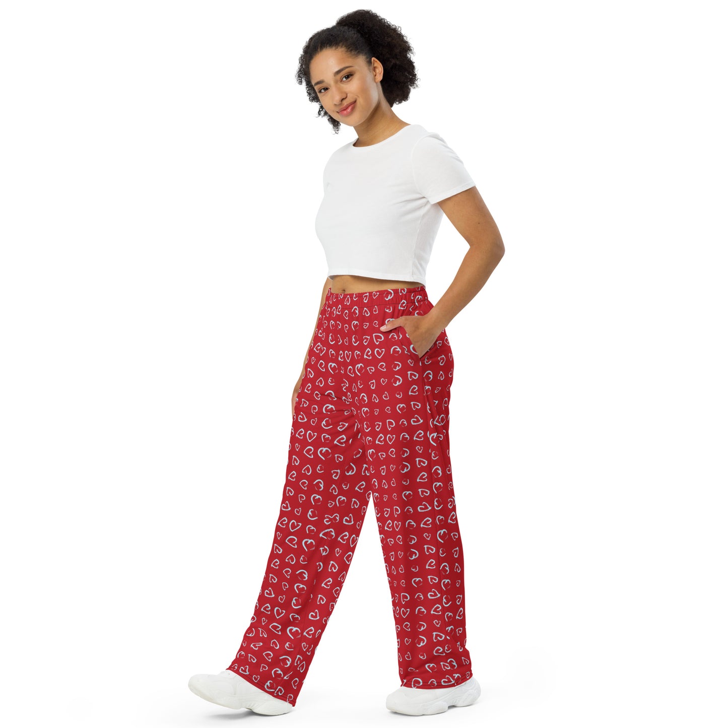 Rouge and Heart wide-leg pants