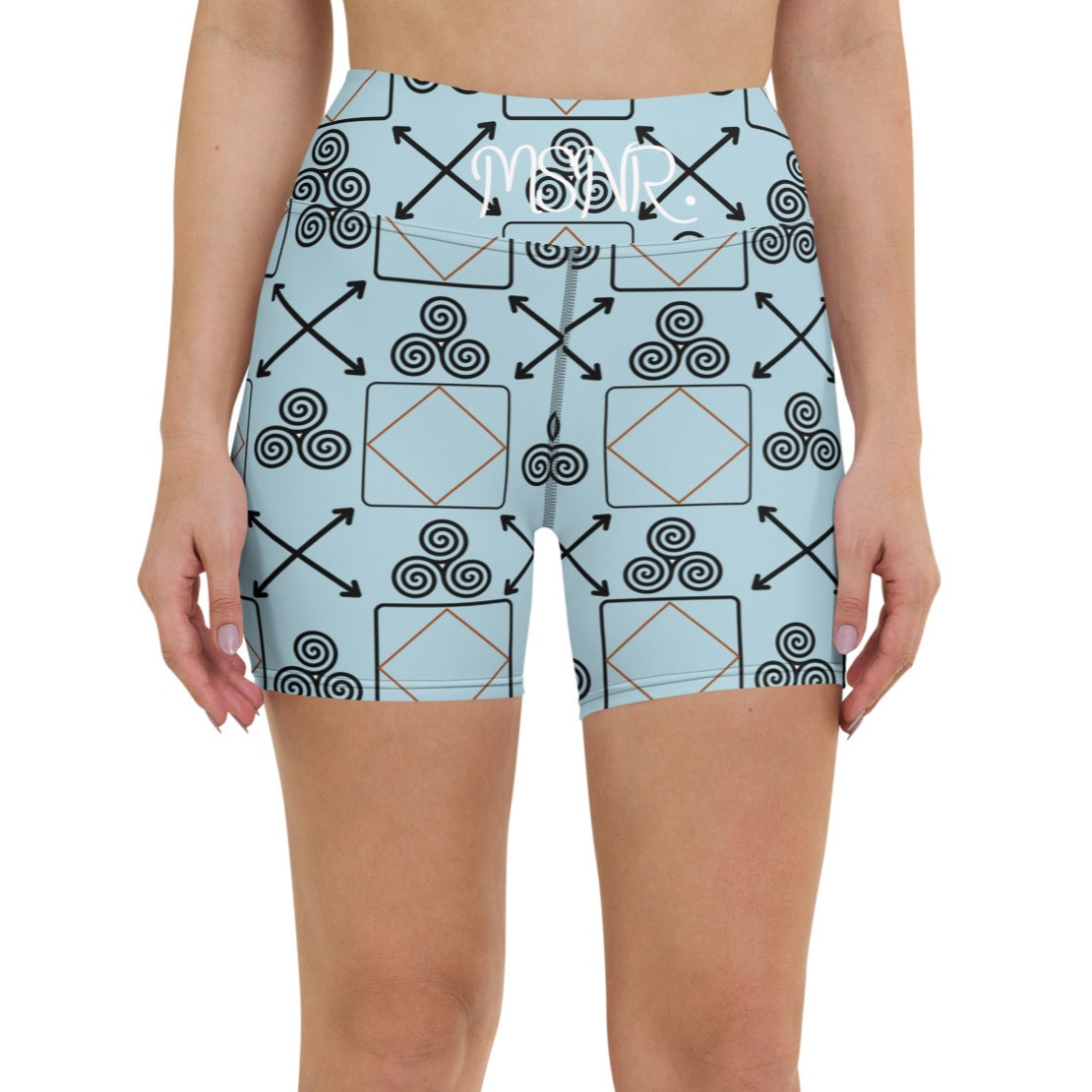 Lan Geometric Yoga Shorts