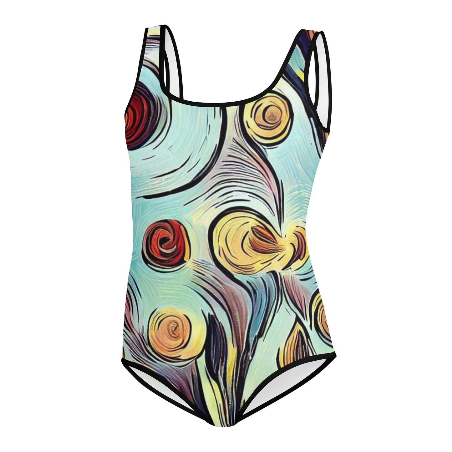 Impressionistic Bloom Youth Swimsuit