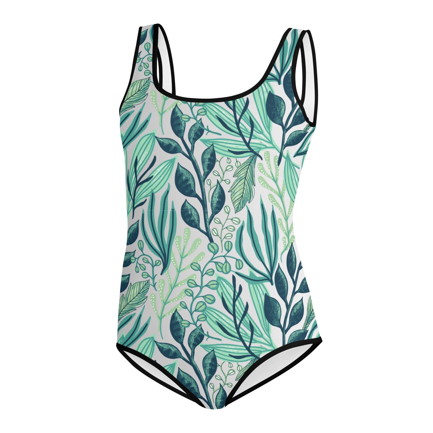 Sea Blossom Print Youth Swimsuit