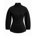 Black shirt on a white background