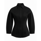 Black shirt on a white background