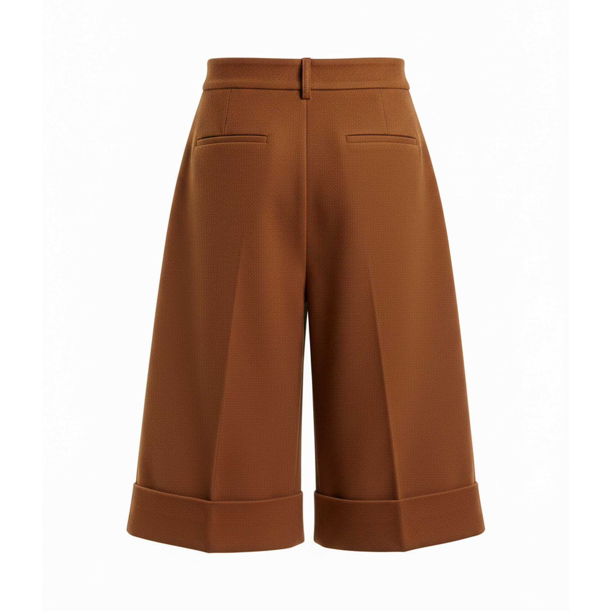 Brown shorts on a white background