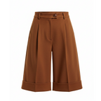 Brown shorts on a white background
